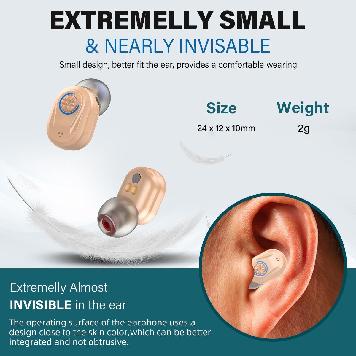 Wireless Tws Hearing Amplifier Red / Blue