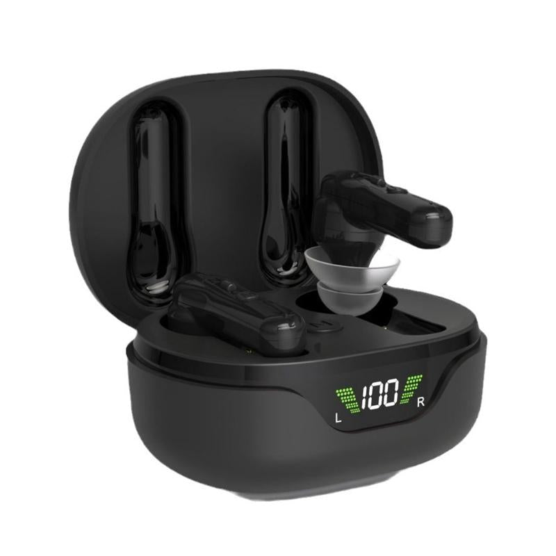 Rechargeable In Ear Hearing Amplifier Elderly Sound Amplifier Black