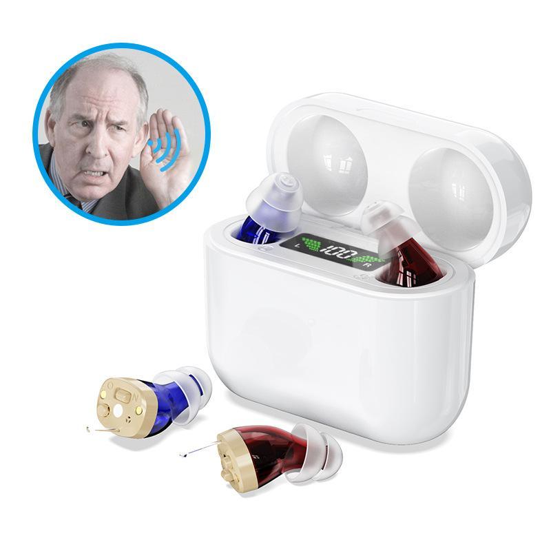 Digital Hearing Amplifier With Display & Charging - Skin Colour
