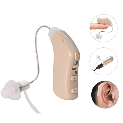 Left Ear Sound Amplifier For Elderly Hearing Amplifier - Blue