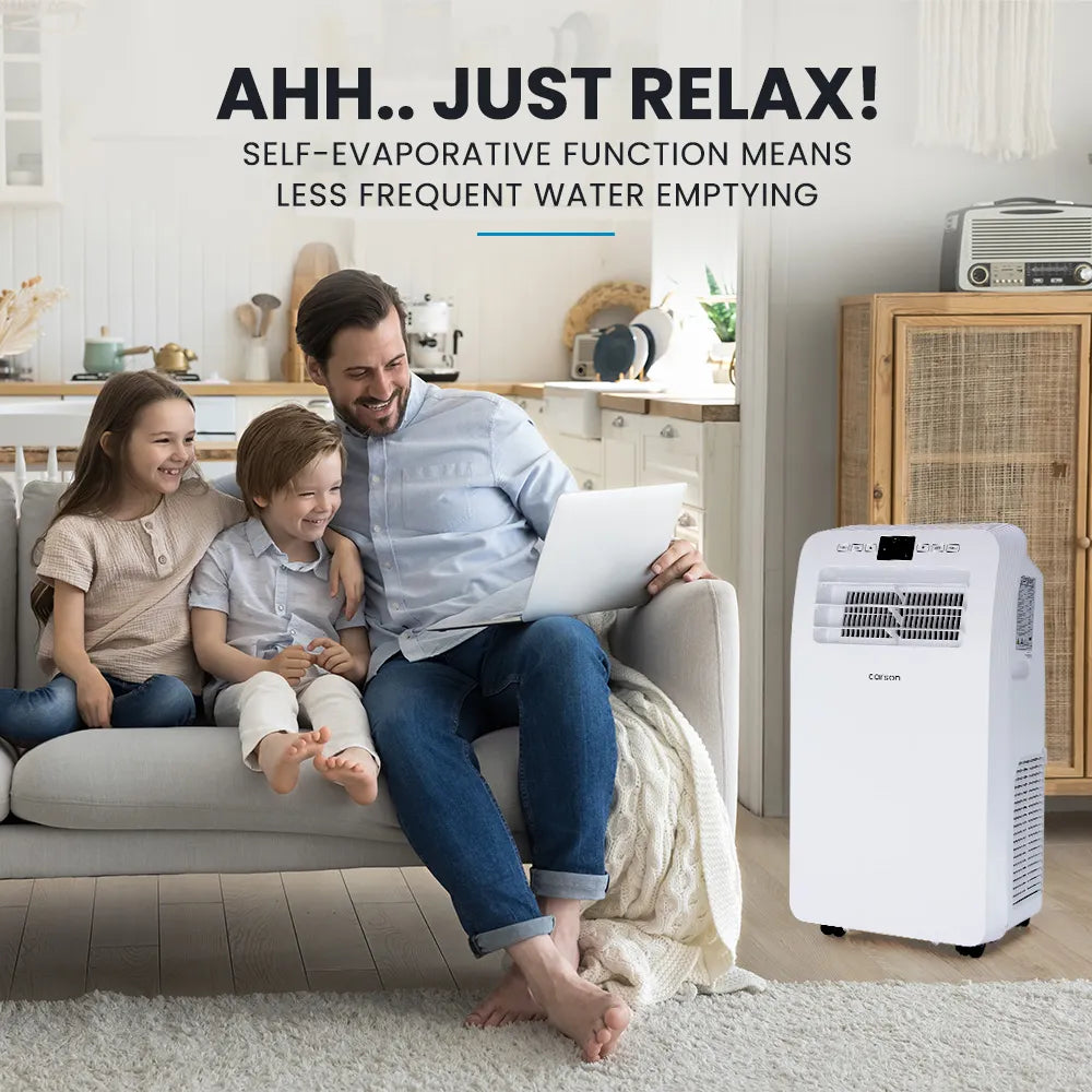 CARSON 2.9kW Portable Air Conditioner and Heater, with Dehumidifier & Fan Cooler