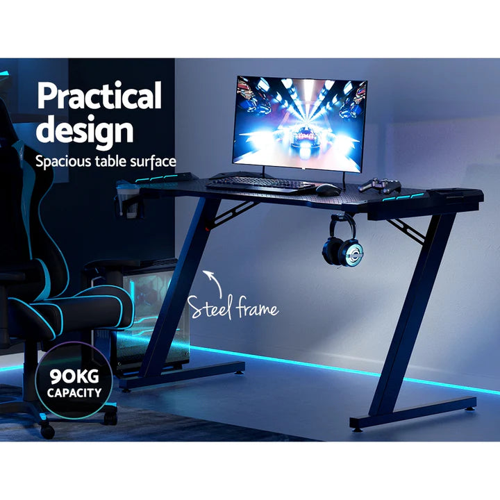 Ultimate Gaming Combo with GAMING CHAIR + GAMING KEYBOARD/MOUSE/HEADPHONE/MOUSE PAD KIT SET + GAMING DESK TABLE