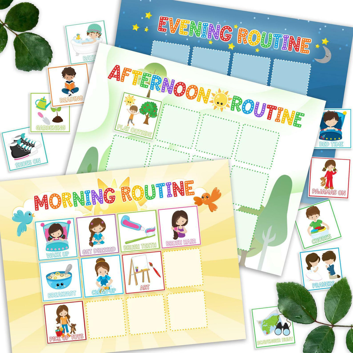 Printable Routine Chart For Kids - PRINTED