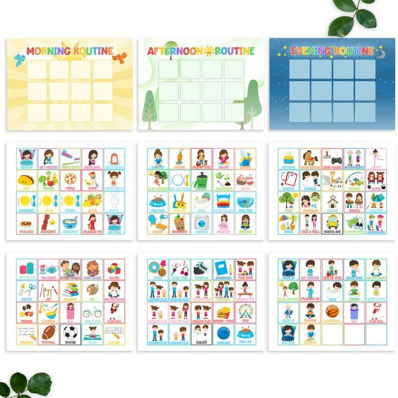 Printable Routine Chart For Kids - PRINTED