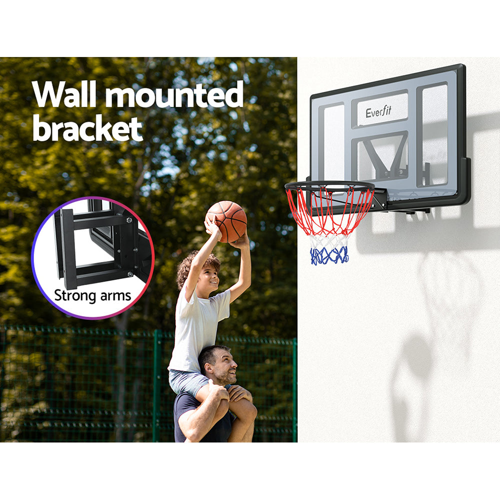 Everfit Basketball Hoop 43" Wall Mounted Backboard Pro Sports Indoor Outdoor