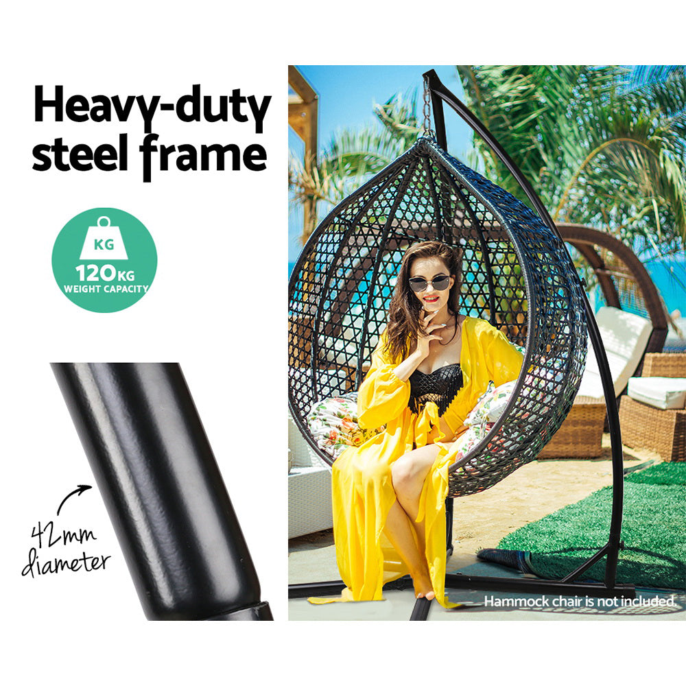 Gardeon Outdoor Hammock A Shape Steel Frame