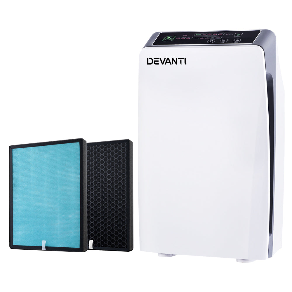 Devanti Air Purifier Home Purifiers HEPA Filter Odour Virus Smoke PM2.5 Remover