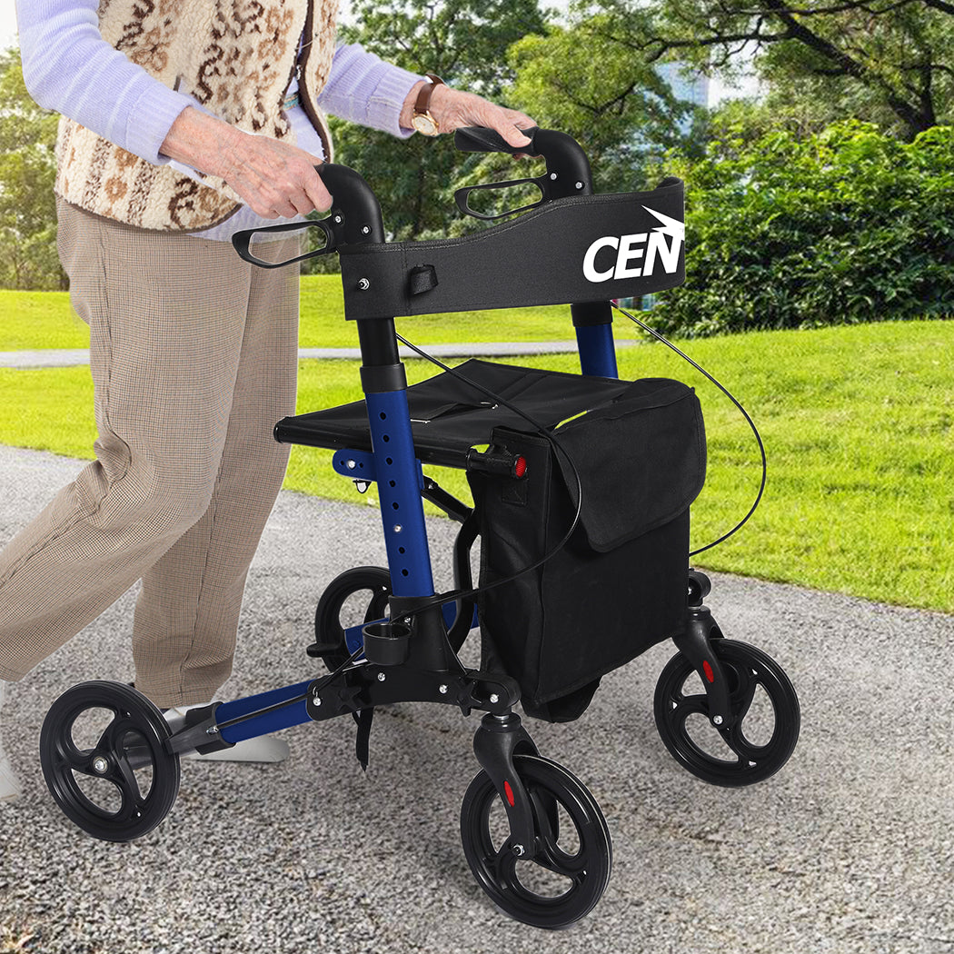 Centra Rollator Walker Foldable Walker Mobility Aid Aluminum With Seat