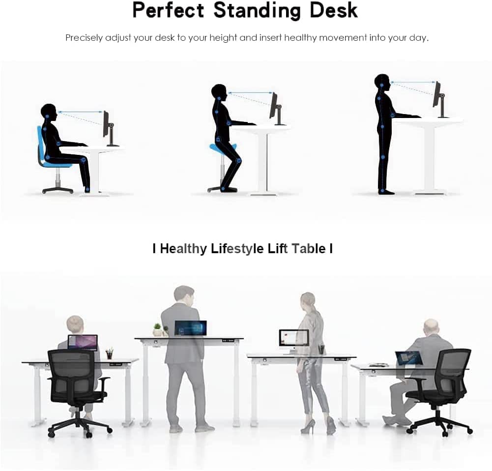 Sardine sport C2 WalkingPad WITH Electric Standing Desk (Oak desk + Blue walkingpad)