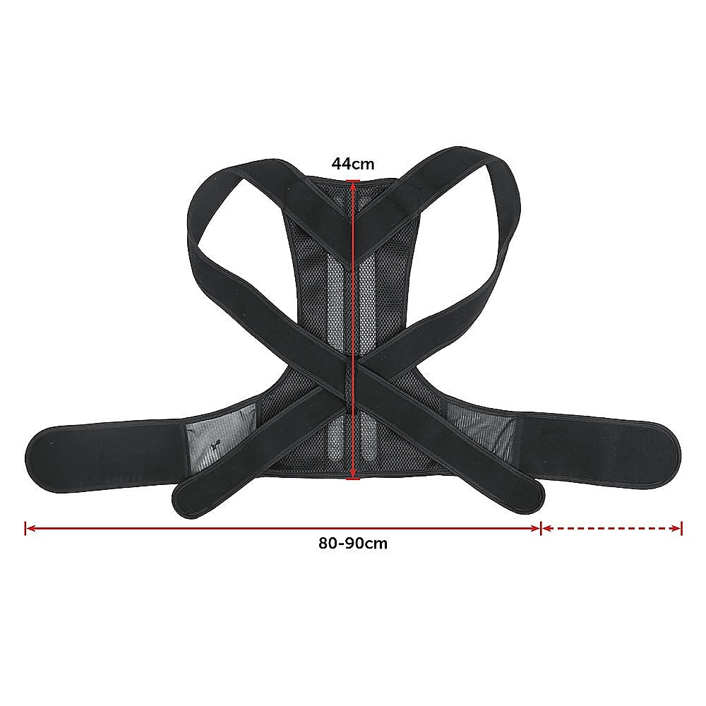 Lower Back Brace Unisex Posture Corrector Lumbar Support - Medium