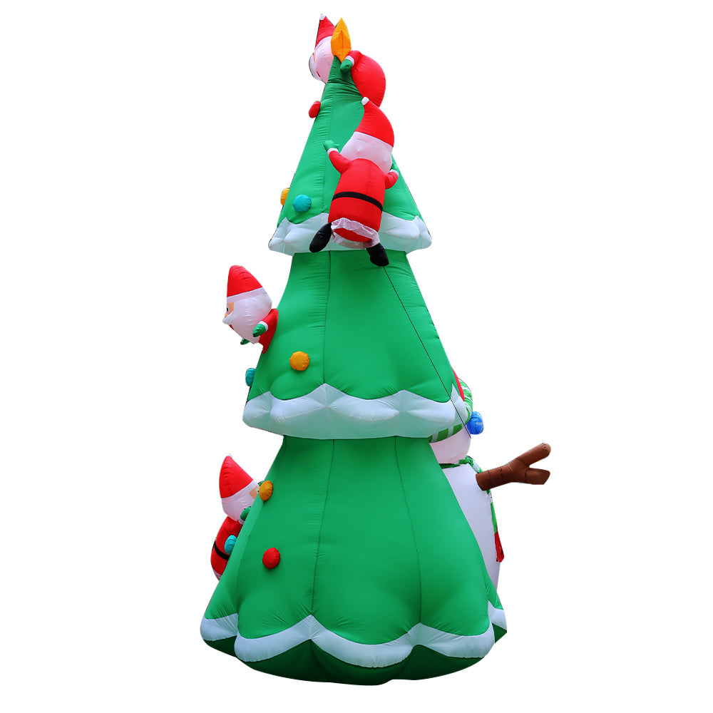 Jingle Jollys 5M Christmas Inflatable Santa on Christmas Tree Xmas Decor LED