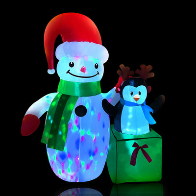 Jingle Jollys Inflatable Christmas 1.8M Snowman LED Lights Outdoor Decorations