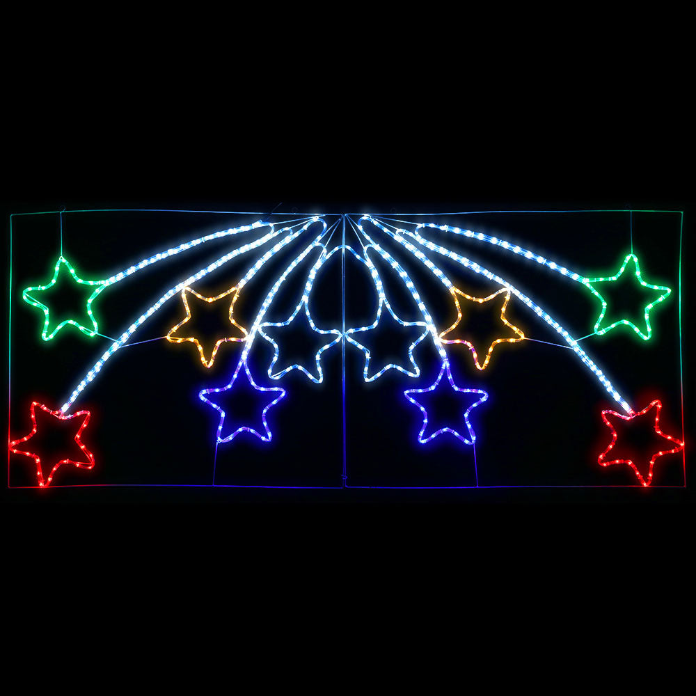 Jingle Jollys Christmas Motif Lights LED Star Fall Light Waterproof Outdoor Xmas