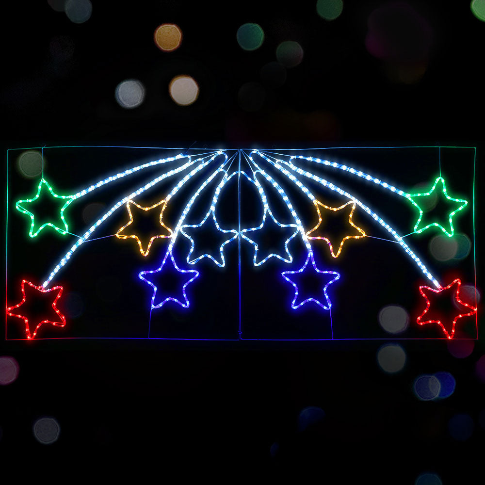 Jingle Jollys Christmas Motif Lights LED Star Fall Light Waterproof Outdoor Xmas