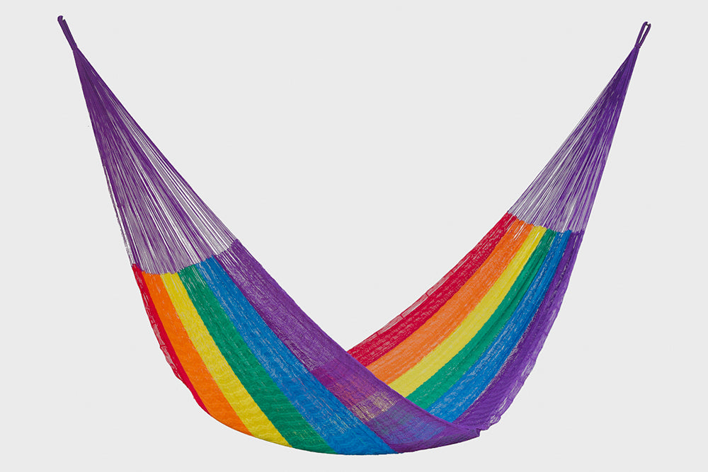 King Nylon Plus Hammock in Rainbow