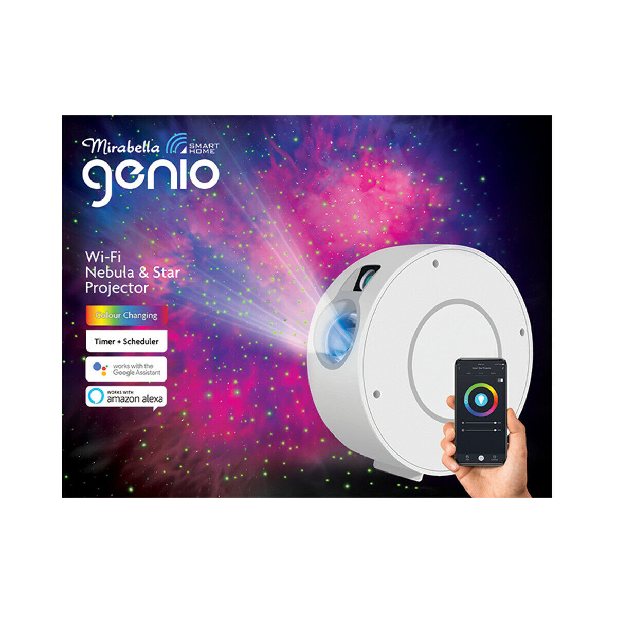 Mirabella Genio Wi-Fi Nebula & Star Projector